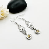 Silver Loop 9 mm Bullet Earrings Bullet Jewelry For Women Pistol Gifts
