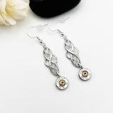Silver Loop 9 mm Bullet Earrings Bullet Jewelry For Women Pistol Gifts