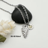 Mens Arrowhead Silver Bullet Necklace Ammo Jewelry Gift For Him