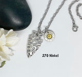 Mens Arrowhead Silver Bullet Necklace Ammo Jewelry Gift For Him