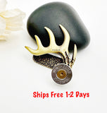 Ammo Bullet 30-06 Brass Antler Hat Clip Hunting Gifts