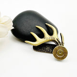 Ammo Bullet 30-06 Brass Antler Hat Clip Hunting Gifts