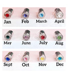 Shotgun Shell 20 Gauge Birthstone Studs