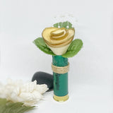 12 Gauge Shotgun Shell Boutonnière No Flower With Pin & Twine Wrapping
