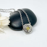 Mens Stainless Steel Bolt Necklace With A 223 Bullet 22” Stainless Steel Chain Handmade Gift