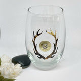Camo Antler Shotgun Shell Wine Glass