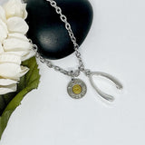 Mens Custom Bullet Necklace With Charm (Ships Free 1-3 Days)
