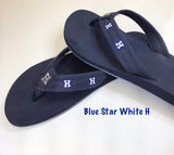 Womens Houston Glitter Star Flip Flops With Crystals