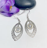 Ammo Bullet 9 mm Or 38 Spl Filigree Earrings