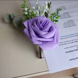 Wedding Bullet Boutonnière In Brass Or Nickel Options Wrapped In Color Wire