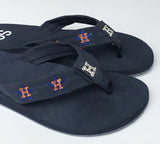 Womens Houston Glitter Star Flip Flops With Crystals