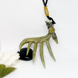 Bullet Faux Deer Antler Rearview Mirror Hanger, Hunting Gift