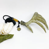 Bullet Faux Deer Antler Rearview Mirror Hanger, Hunting Gift