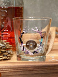 Camo Antler Shotgun Shell Whiskey On The Rocks Glass Hunting Gifts