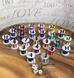 Wedding Bullet Boutonnière In Brass Or Nickel Options Wrapped In Color Wire