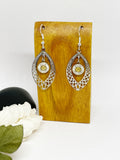 Ammo Bullet 9 mm Or 38 Spl Filigree Earrings