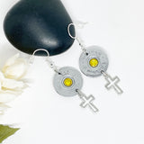 Womens Shotgun Shell 20 Gauge Cross Earrings , Ammo Jewelry From Texas