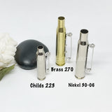 Wedding Bullet Boutonnière In Brass Or Nickel Options Wrapped In Color Wire