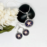 Houston Star Baseball Jewelry Gift Set
