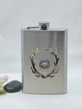 Camo Antler Shotgun Shell Stainless Steel Flask