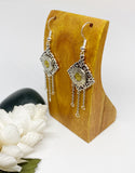 Ammo Triangle Chain Earrings