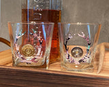 Camo Antler Shotgun Shell Whiskey On The Rocks Glass Hunting Gifts