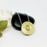 12 Gauge Shotgun Shell Urn Necklace, Cremation Jewelry , Keepsake Pet Memorial Pendant Engraving Available