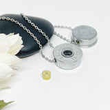 12 Gauge Shotgun Shell Urn Necklace, Cremation Jewelry , Keepsake Pet Memorial Pendant Engraving Available