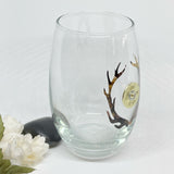 Camo Antler Shotgun Shell Wine Glass