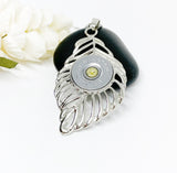 Leaf 20 Gauge Shotgun Shell Necklace Crystals Option (Ships Free 1-3 Days)
