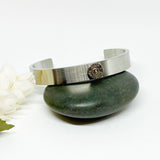 Mens Black Or Silver Stainless Steel Cuff Bracelet