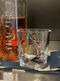 Camo Antler Shotgun Shell Whiskey On The Rocks Glass Hunting Gifts