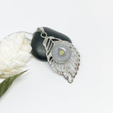 Leaf 20 Gauge Shotgun Shell Necklace Crystals Option (Ships Free 1-3 Days)