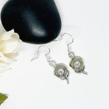 Womens Bullet 223 Flower Stud Earrings In Brass Or Nickel Genuine Swarovski Crystals