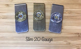 Mens 12 Gauge Shotgun Shell Money Clip Stainless Steel