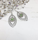 Ammo Bullet 9 mm Or 38 Spl Filigree Earrings