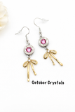 Bullets N Bows 9 mm Earrings