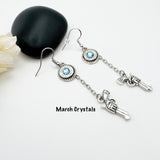 Women’s 9 mm Bullet Gun Charm Earrings Ammo Gifts
