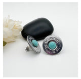 Cowgirl Turquoise 12 Ga Shotgun Shell Stud Earrings