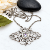 Crystal Bullet Necklace & Earrings Set - Handmade Ammo Jewelry
