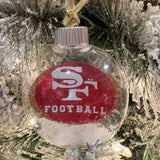 SF 49er Football Glitter 3 D Sports Ornament Christmas Tree Decor