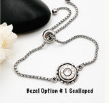9mm Bullet Bracelet with Crystal – Adjustable Ammo Jewelry – Shooting & Gun Lover Gift for Her