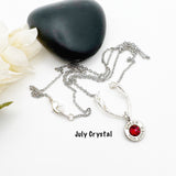 Antler Horn Birthstone Bullet Necklace Ammo Jewelry Gifts