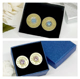 Shotgun Shell 20 Gauge Stud Birthstone Earring