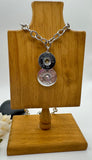 Coin Style Shotgun Shell Necklace With Crystal