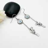 Women’s 9 mm Bullet Gun Charm Earrings Ammo Gifts
