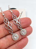 Crystal Bullet Necklace & Earrings Set - Handmade Ammo Jewelry