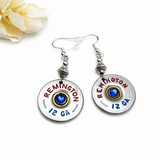 Patriotic 12 Gauge Shotgun Shell Earrings Celebrate 250 Years