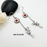 Women’s 9 mm Bullet Gun Charm Earrings Ammo Gifts
