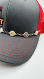 Ammo Trucker Hat Chain Bullet Charm Jewelry For Hat Or Cap For Women And Men